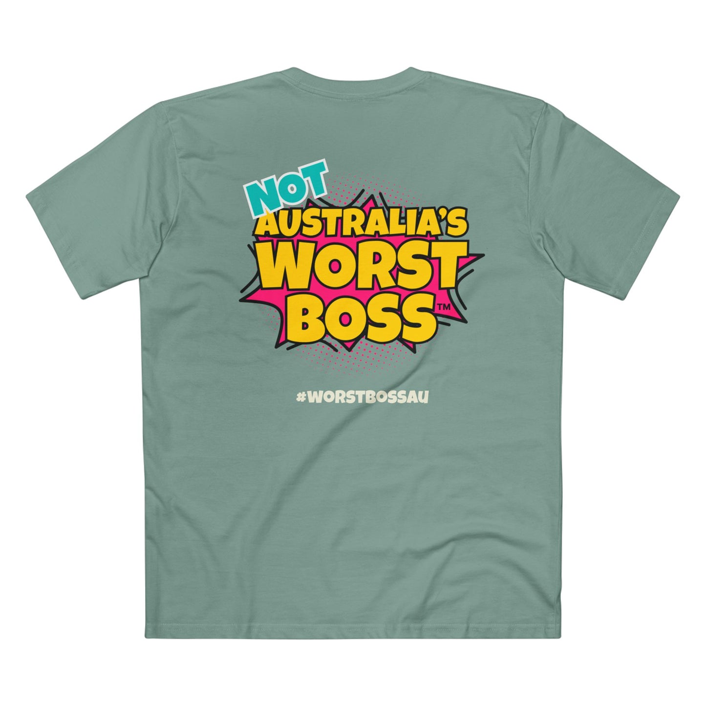 NOT Australia's Worst Boss T-Shirt (dark colours): Playful Boss Joke Tee, Funny T-Shirt for Office Humour, Not Australia's Worst Boss Gift, Casual Wear, Ideal for Birthdays, Work Celebrations