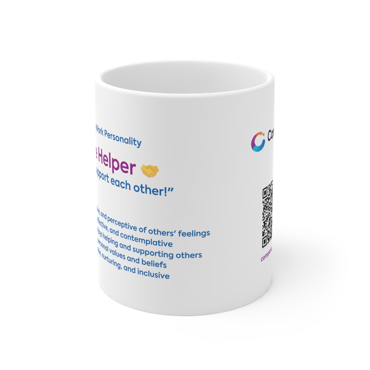 "The Helper" Ceramic Coffee Cup (330ml/11oz)
