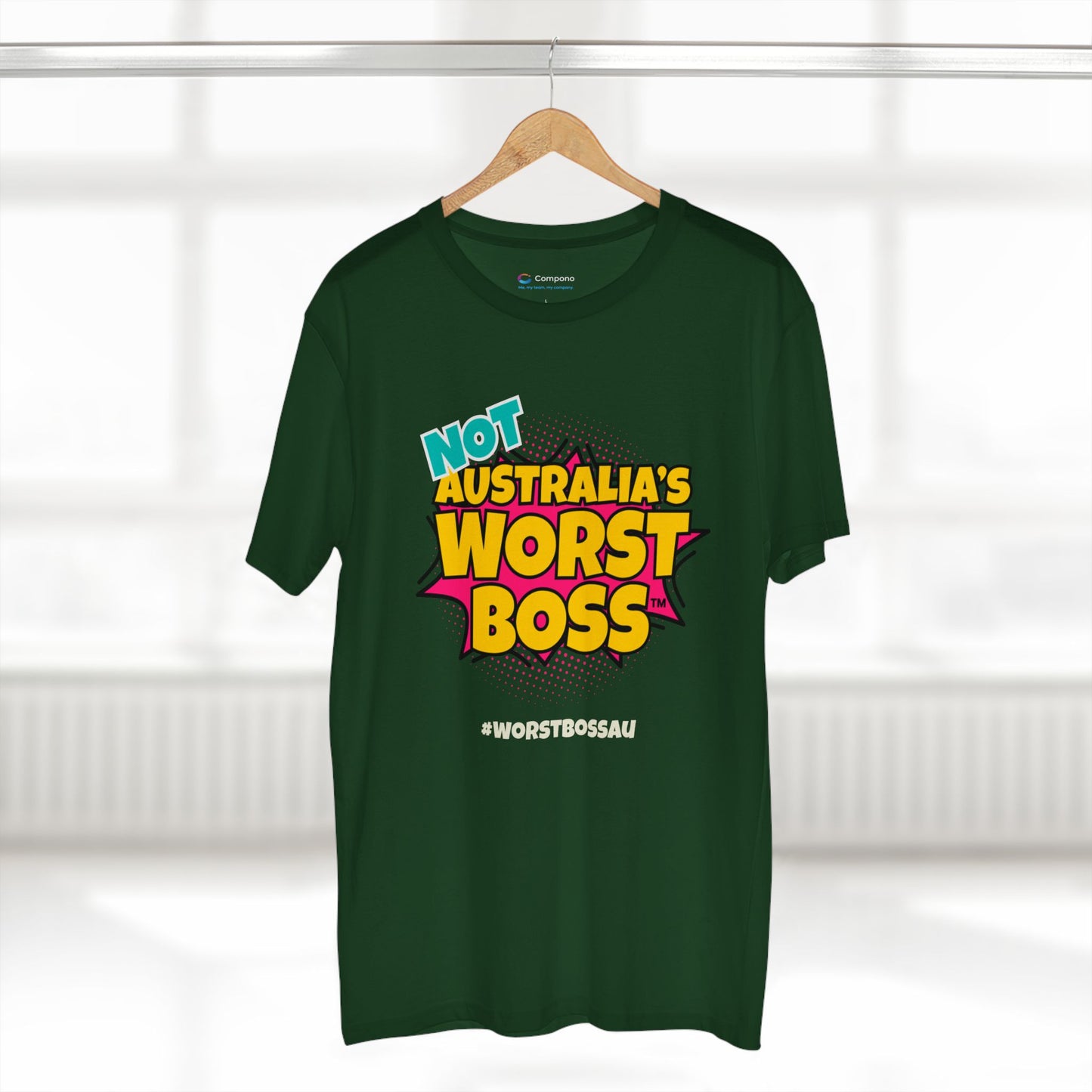 NOT Australia's Worst Boss T-Shirt (dark colours): Playful Boss Joke Tee, Funny T-Shirt for Office Humour, Not Australia's Worst Boss Gift, Casual Wear, Ideal for Birthdays, Work Celebrations