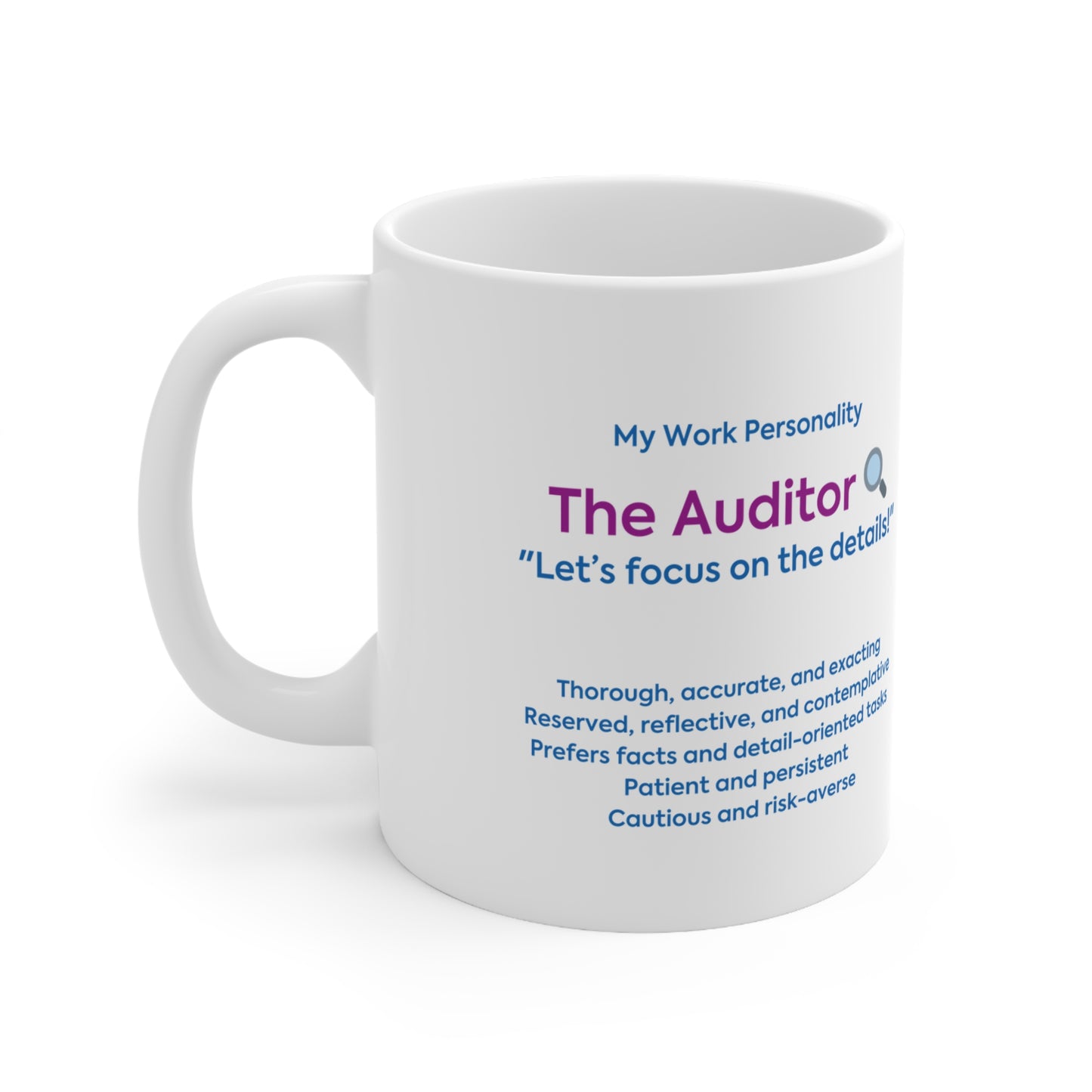 "The Auditor" Ceramic Coffee Cup (330ml/11oz)
