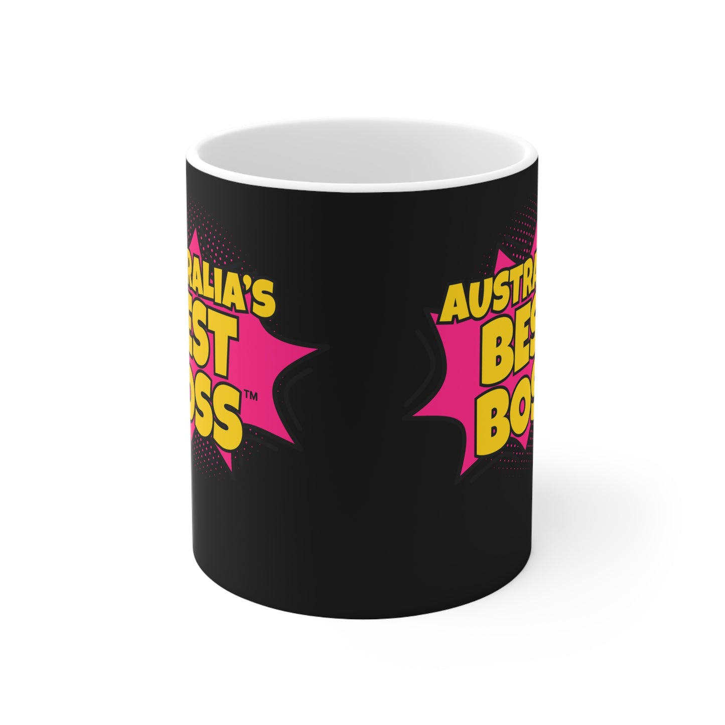 Australia's Best Boss Mug (black): Funny Ceramic Coffee Cup, Office Humour Gift, Funny Mug for Boss, Unique Gift for Coworkers