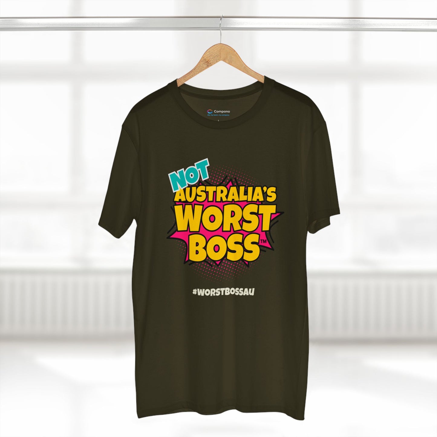 NOT Australia's Worst Boss T-Shirt (dark colours): Playful Boss Joke Tee, Funny T-Shirt for Office Humour, Not Australia's Worst Boss Gift, Casual Wear, Ideal for Birthdays, Work Celebrations