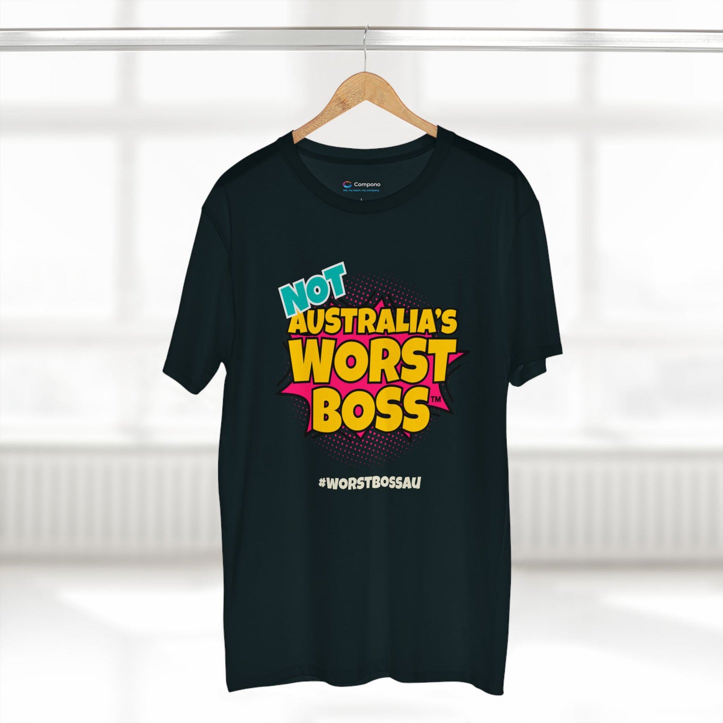 NOT Australia's Worst Boss T-Shirt (dark colours): Playful Boss Joke Tee, Funny T-Shirt for Office Humour, Not Australia's Worst Boss Gift, Casual Wear, Ideal for Birthdays, Work Celebrations