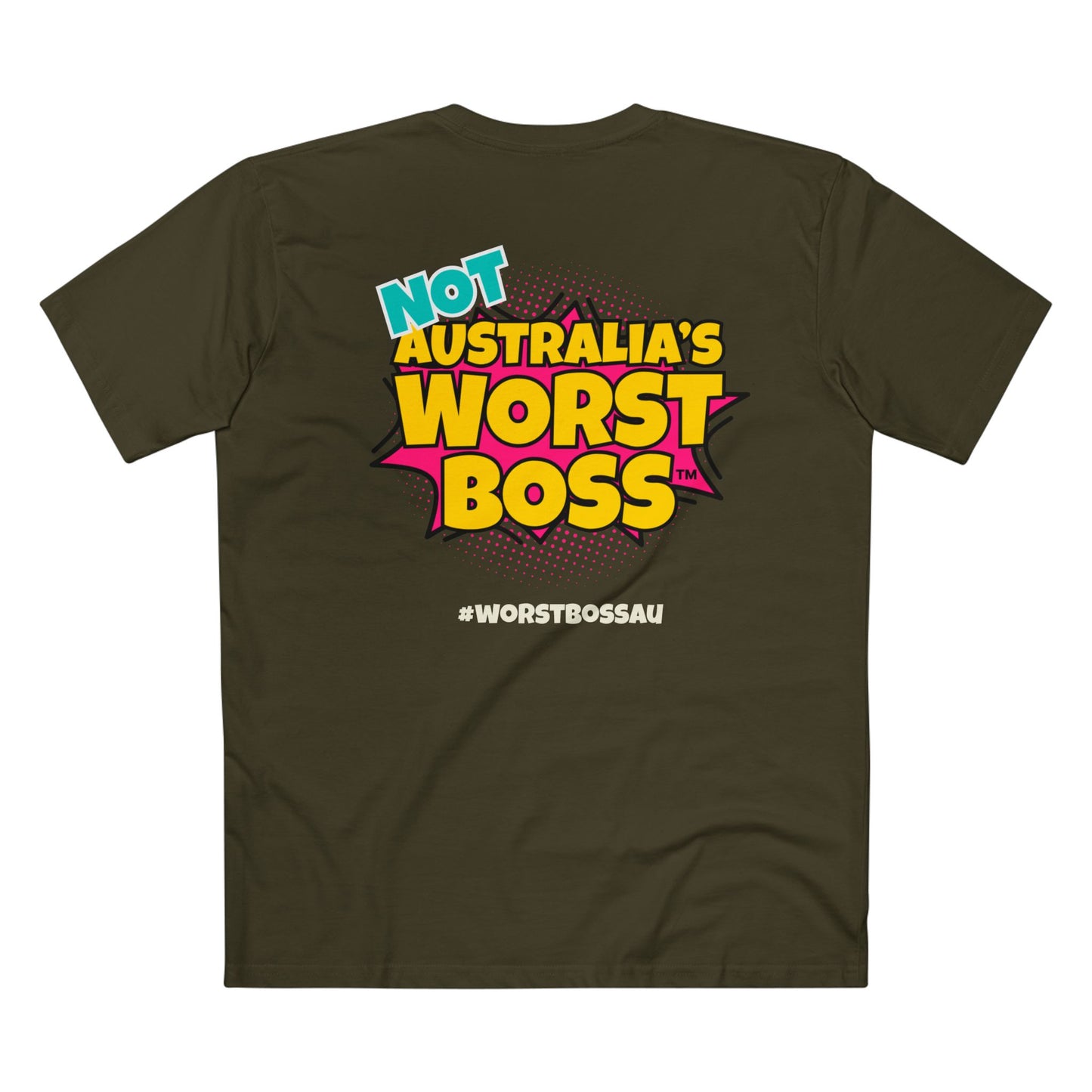 NOT Australia's Worst Boss T-Shirt (dark colours): Playful Boss Joke Tee, Funny T-Shirt for Office Humour, Not Australia's Worst Boss Gift, Casual Wear, Ideal for Birthdays, Work Celebrations