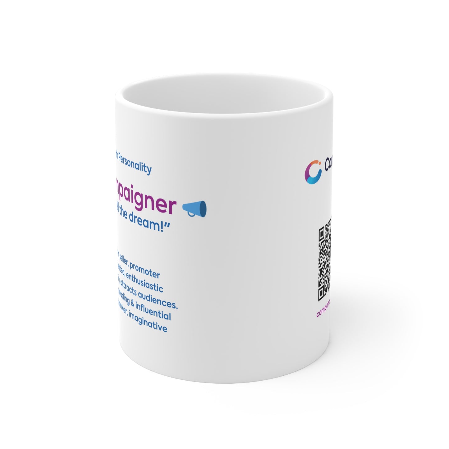 "The Campaigner" Ceramic Coffee Cup (330ml/11oz)