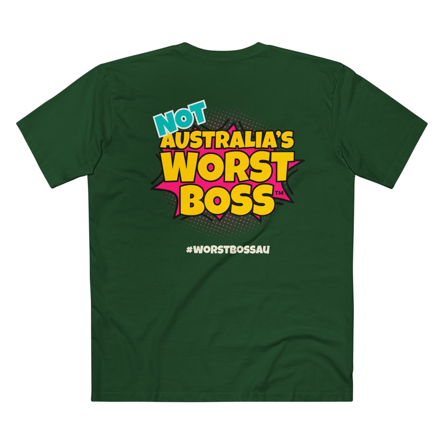 NOT Australia's Worst Boss T-Shirt (dark colours): Playful Boss Joke Tee, Funny T-Shirt for Office Humour, Not Australia's Worst Boss Gift, Casual Wear, Ideal for Birthdays, Work Celebrations
