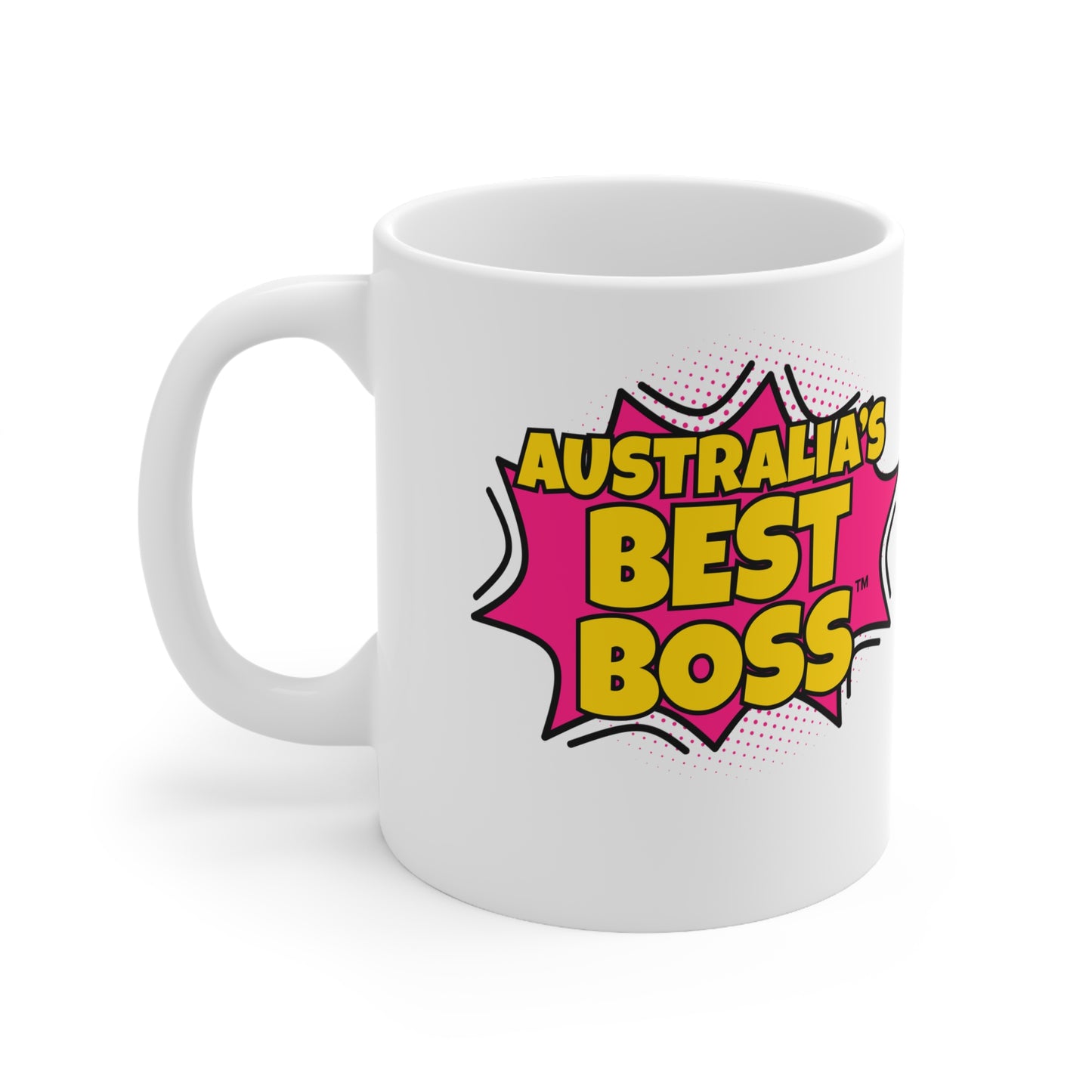 Australia's Best Boss Mug (white): Funny Ceramic Coffee Cup, Office Humour Gift, Funny Mug for Boss, Unique Gift for Coworkers