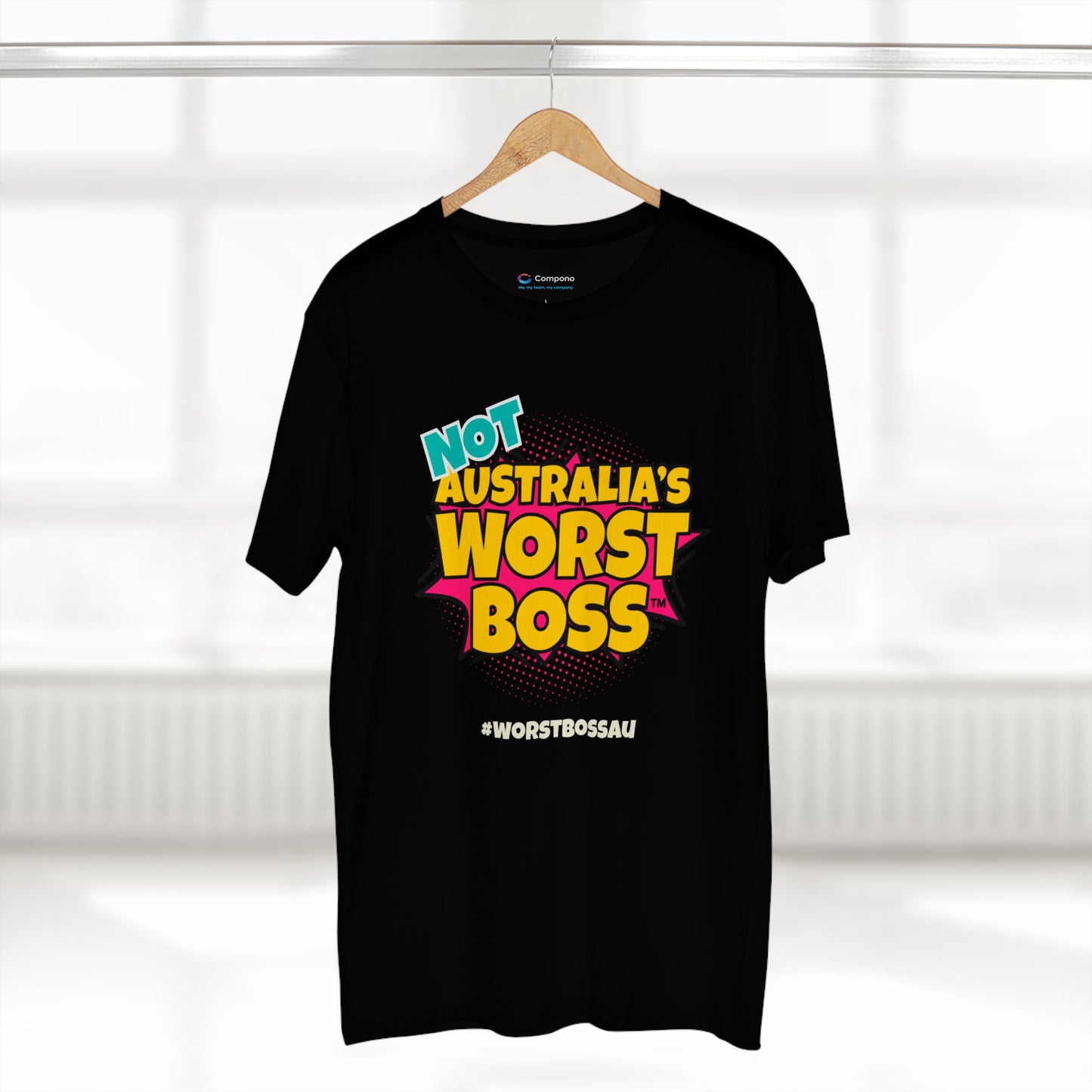 NOT Australia's Worst Boss T-Shirt (dark colours): Playful Boss Joke Tee, Funny T-Shirt for Office Humour, Not Australia's Worst Boss Gift, Casual Wear, Ideal for Birthdays, Work Celebrations