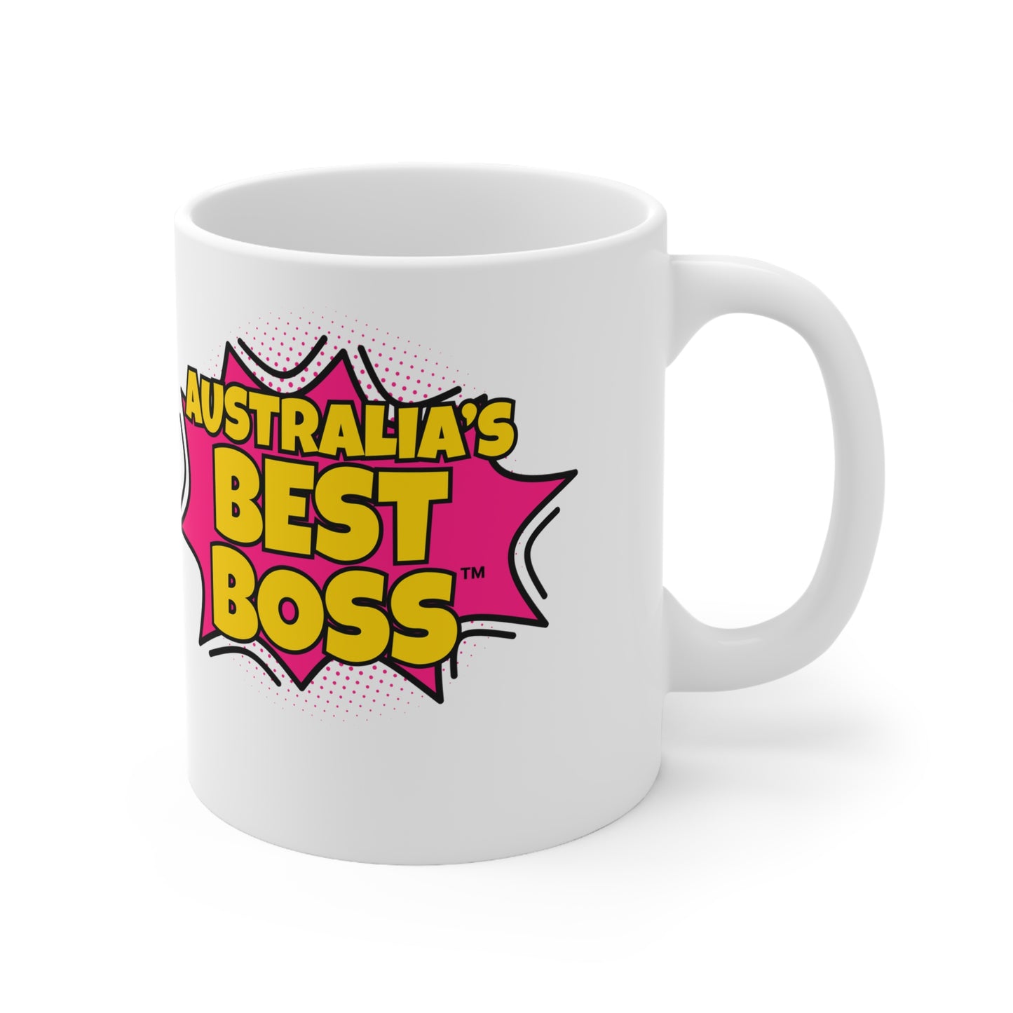 Australia's Best Boss Mug (white): Funny Ceramic Coffee Cup, Office Humour Gift, Funny Mug for Boss, Unique Gift for Coworkers