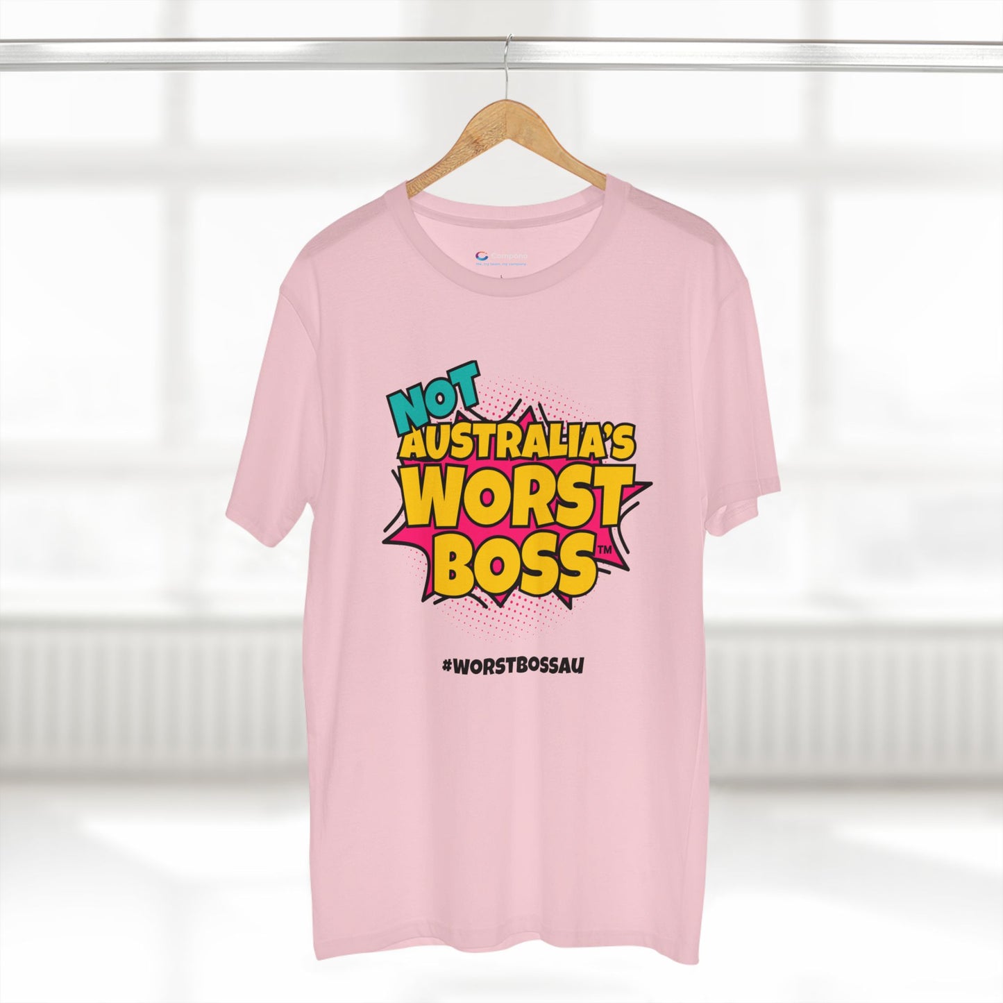 NOT Australia's Worst Boss T-Shirt (light colours): Playful Boss Joke Tee, Funny T-Shirt for Office Humour, Not Australia's Worst Boss Gift, Casual Wear, Ideal for Birthdays, Work Celebrations
