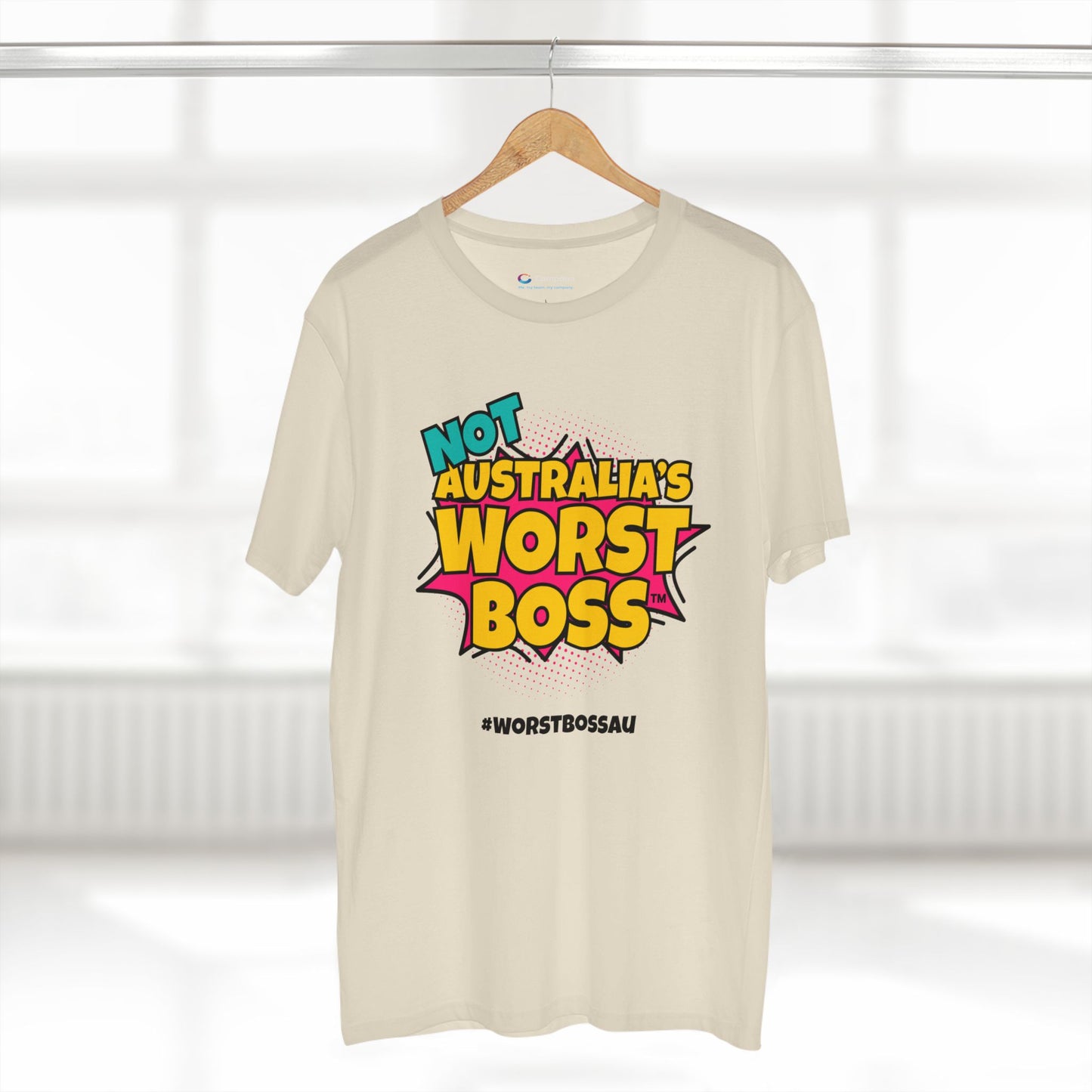 NOT Australia's Worst Boss T-Shirt (light colours): Playful Boss Joke Tee, Funny T-Shirt for Office Humour, Not Australia's Worst Boss Gift, Casual Wear, Ideal for Birthdays, Work Celebrations