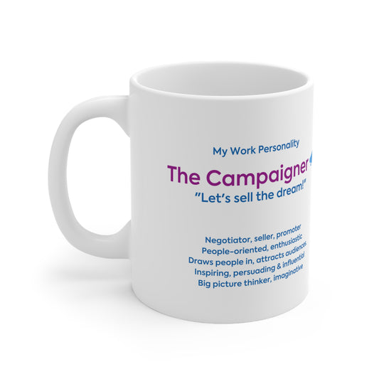"The Campaigner" Ceramic Coffee Cup (330ml/11oz)