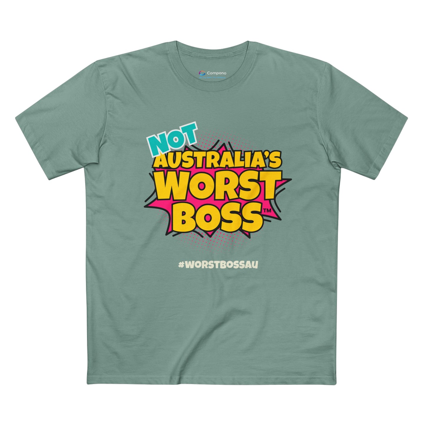 NOT Australia's Worst Boss T-Shirt (dark colours): Playful Boss Joke Tee, Funny T-Shirt for Office Humour, Not Australia's Worst Boss Gift, Casual Wear, Ideal for Birthdays, Work Celebrations