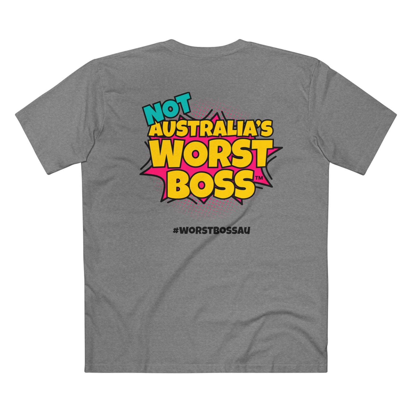 NOT Australia's Worst Boss T-Shirt (light colours): Playful Boss Joke Tee, Funny T-Shirt for Office Humour, Not Australia's Worst Boss Gift, Casual Wear, Ideal for Birthdays, Work Celebrations