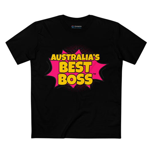 Australia's Best Boss Tee, Funny Gift for Boss Day, Casual Office Wear, Unisex T-Shirt, Birthday Gift for Employers, Fun Work Apparel