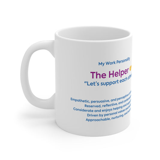"The Helper" Ceramic Coffee Cup (330ml/11oz)
